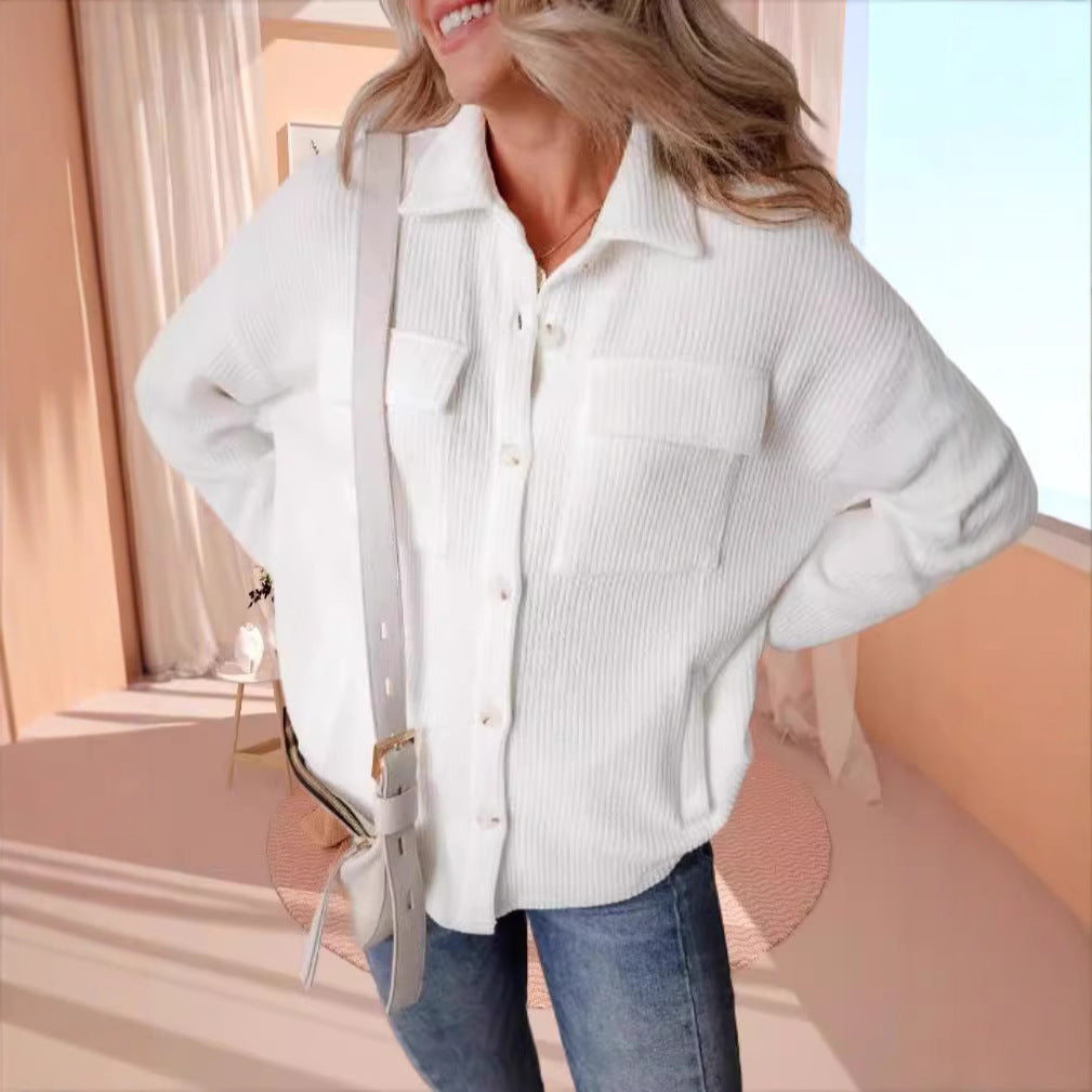Loose Long-Sleeve Blouse