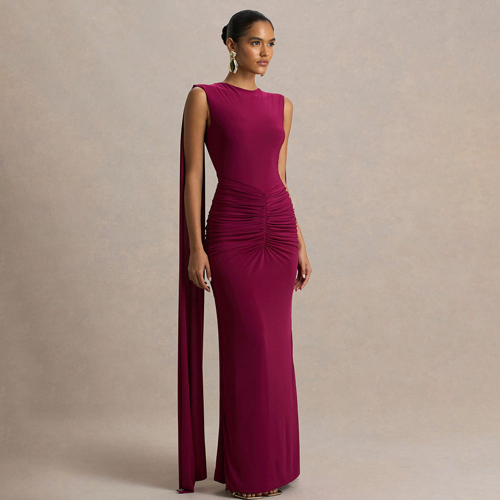 Figure-hugging Backless Dress