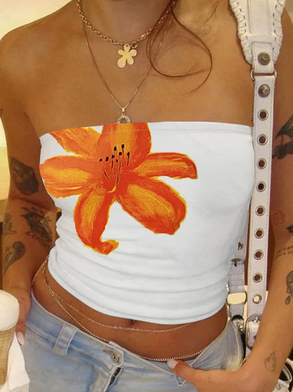 Sleeveless Floral Print