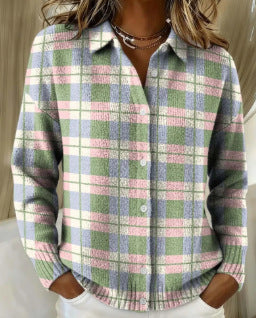 Solid Lapel Cardigan