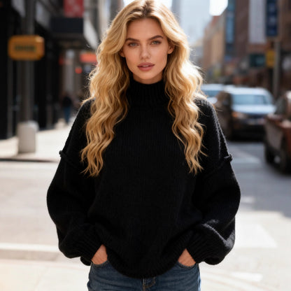 Semi High Neck Sweater