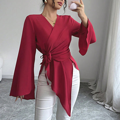 Mature-Style Satin Top