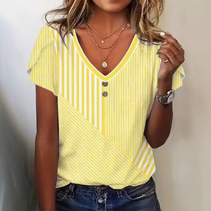 Striped Button-Up Top
