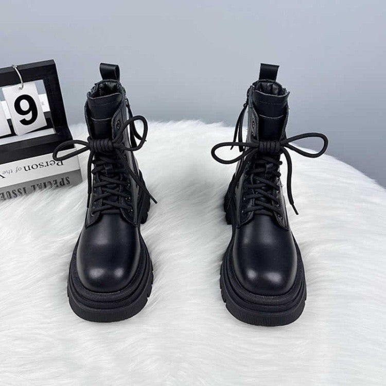 Mid Heel Lace-Up Shoes