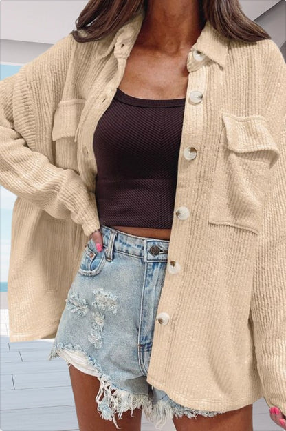 Solid Long-Sleeve Blouse