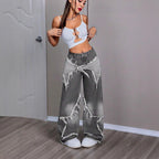 Retro Star Patchwork Jeans