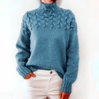 Braided Turtleneck Sweater