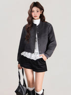 Heather Gray Casual Jacket