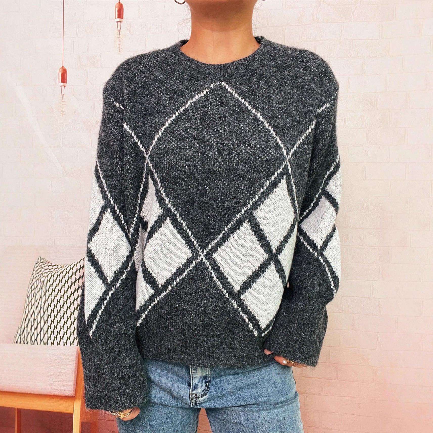 Diamond Knit Sweater