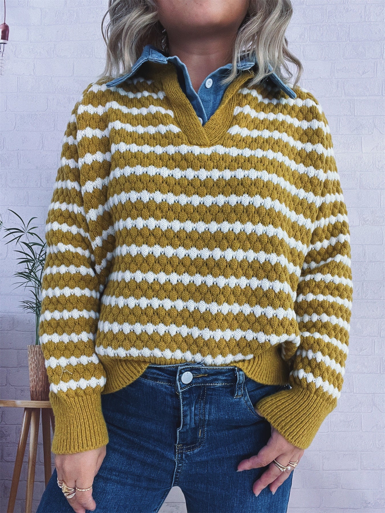 Denim Patchwork Stripe