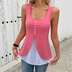 Color-Blocked Vest Top