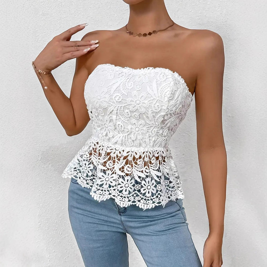 Embroidered Sleeveless Top