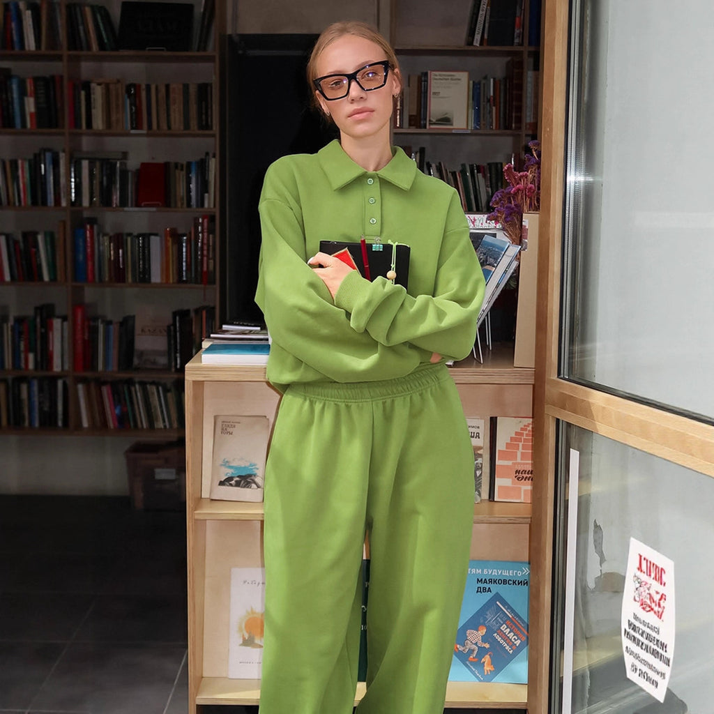 Street Casual Sweatshirt Set