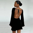 Loose-fitting Backless Dress