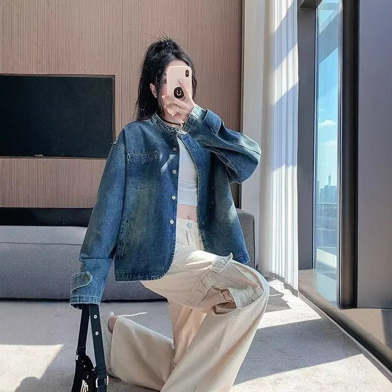 Blue Polyester Shirt