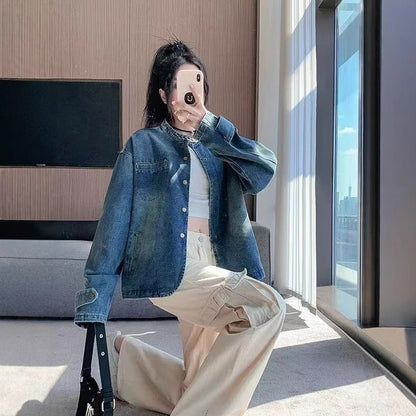 Distressed Denim Jacket