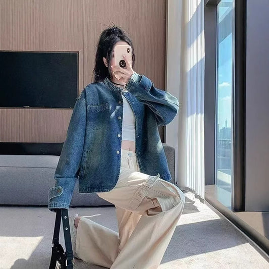 Distressed Denim Jacket