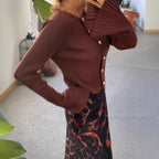 Slim Bell Sleeve Cardigan