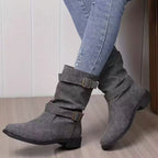 Mid-Calf Block Boots