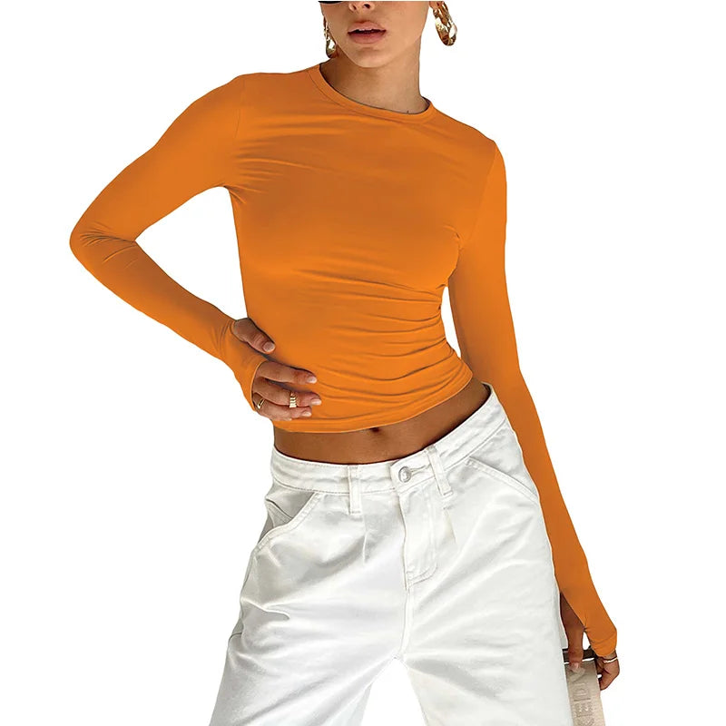 Long Sleeve Crop Top