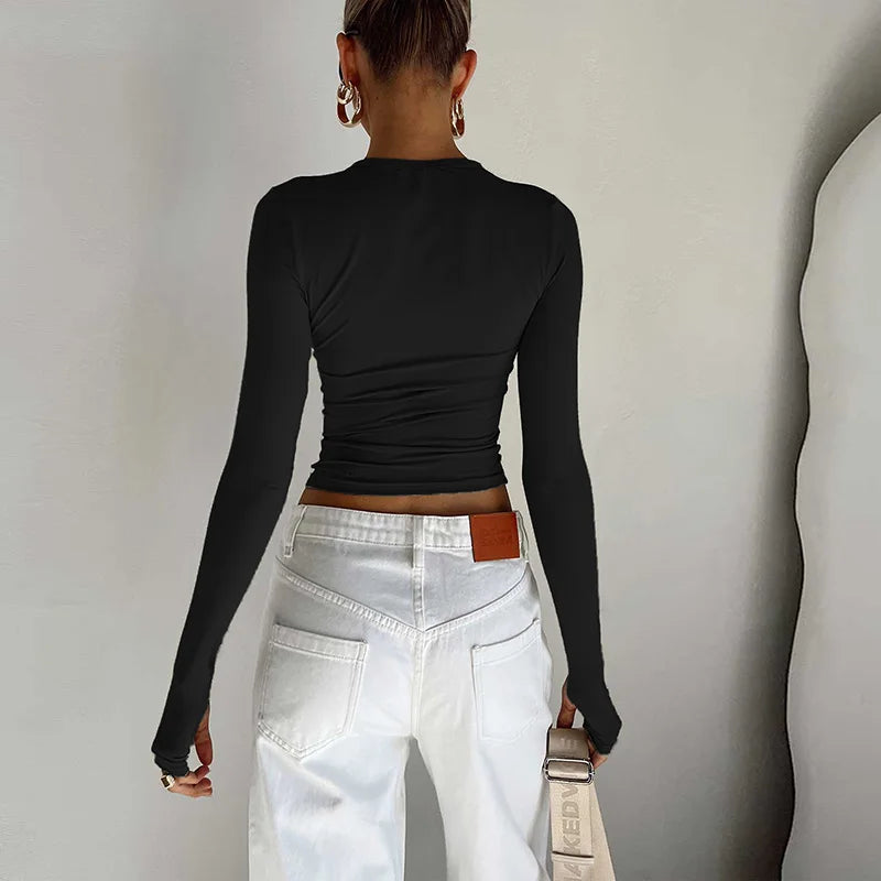 Long Sleeve Crop Top