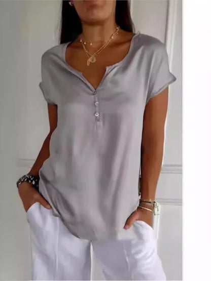 Chic Button Tee