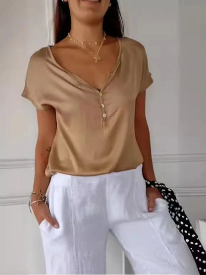 Chic Button Tee