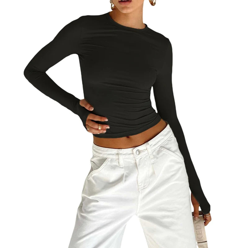 Long Sleeve Crop Top
