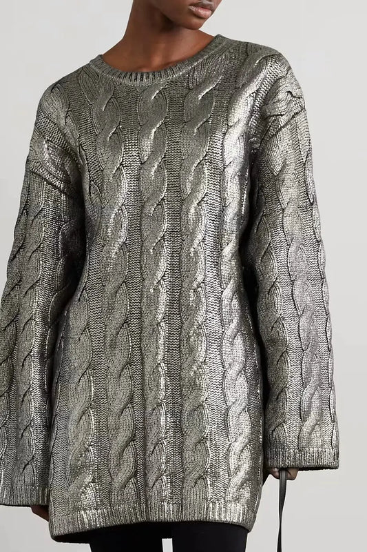 Lustre Metallic Sweater