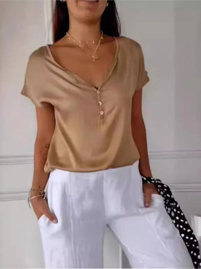 Chic Button Tee