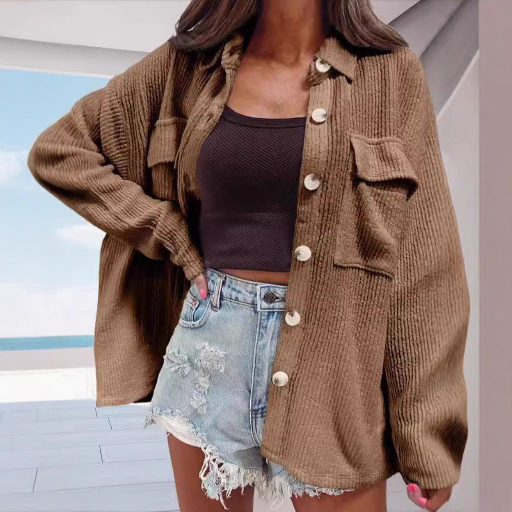 Loose Long-Sleeve Blouse