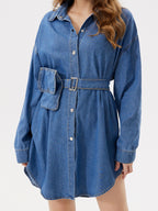 Tie-Waist Baggy Shirt