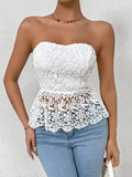 Embroidered Sleeveless Top