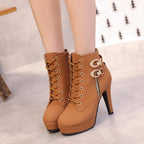 Round Toe High Heels
