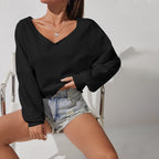 Loose V-neck Versatile Slim