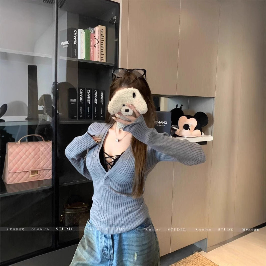 V-Neck Casual Pullover