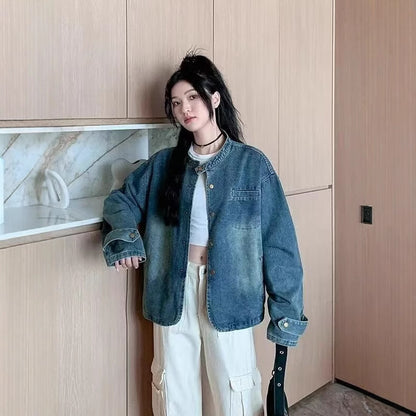 Distressed Denim Jacket