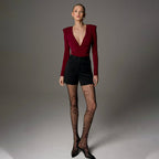 High-end Deep V Padded Shoulder