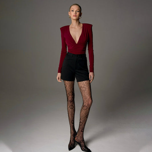 High-end Deep V Padded Shoulder