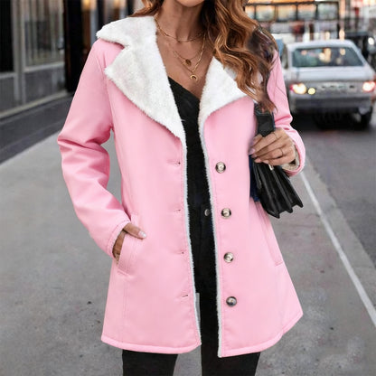 Plush Mid-Length Coat