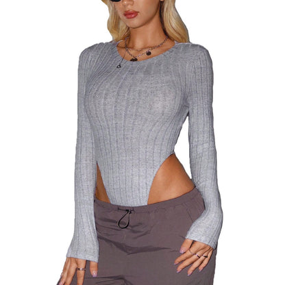 Minimalist Long Sleeve Slim Fit Top