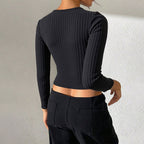 Black Belly-Baring Top