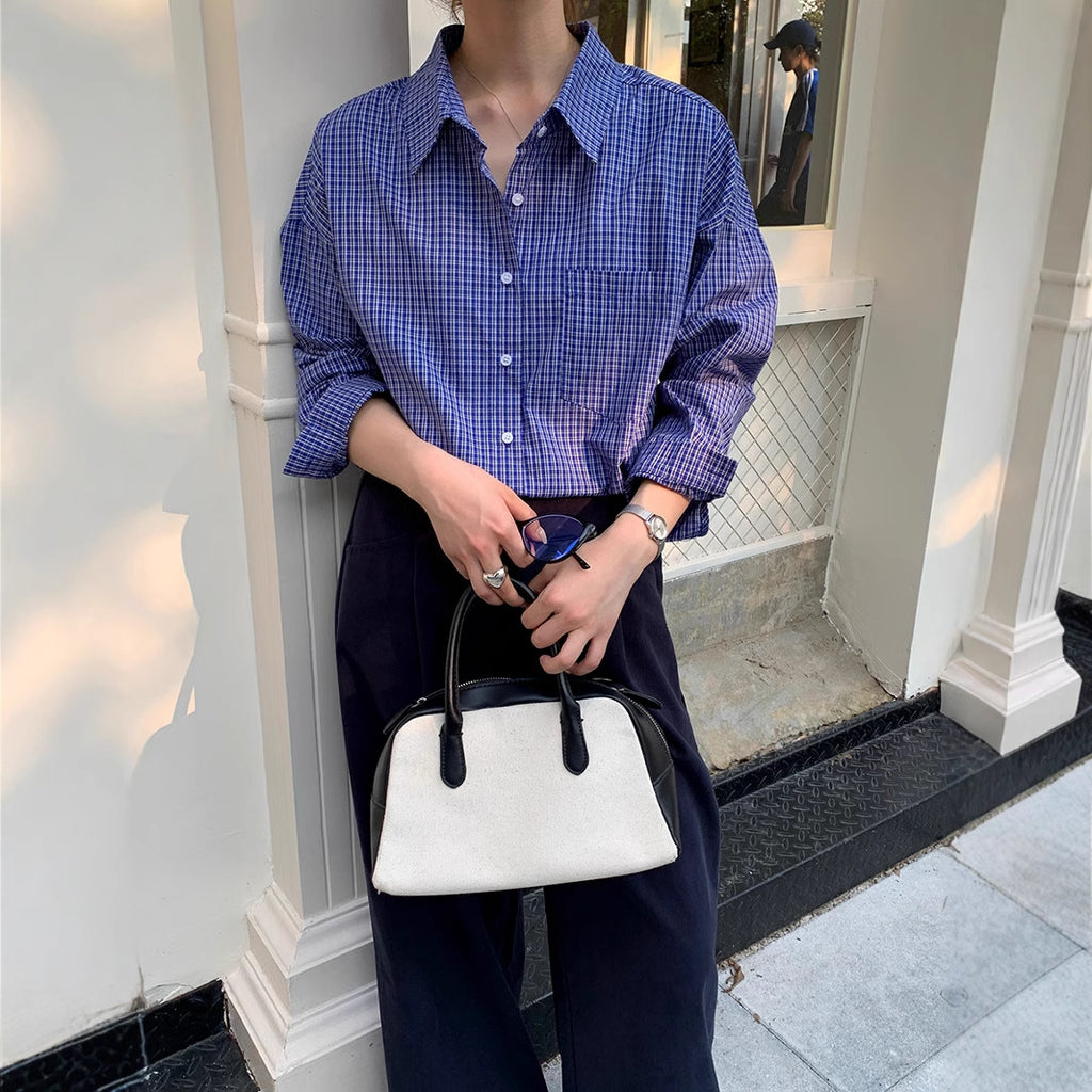 Dark Blue Button Shirt