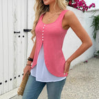 Color-Blocked Vest Top