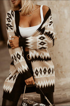 Rhombus Check Cardigan