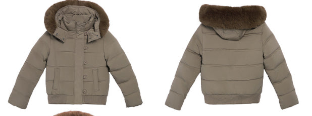 Big Fur Collar Hooded Jacket