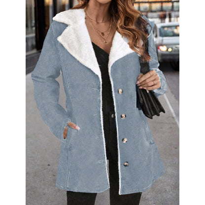 Plush Mid-Length Coat