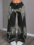 Retro Star Patchwork Jeans