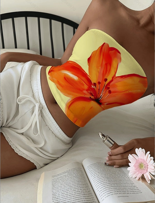 Sleeveless Floral Print