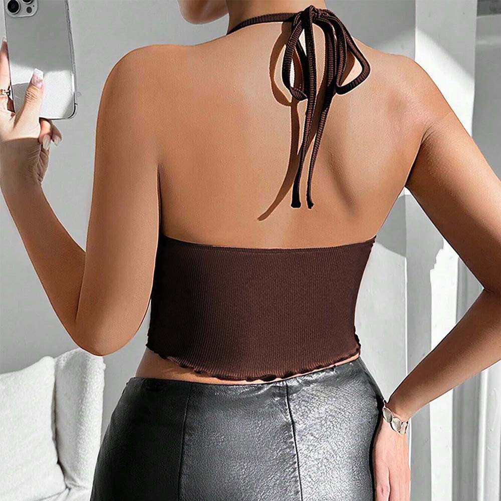 Halter Backless Short Top